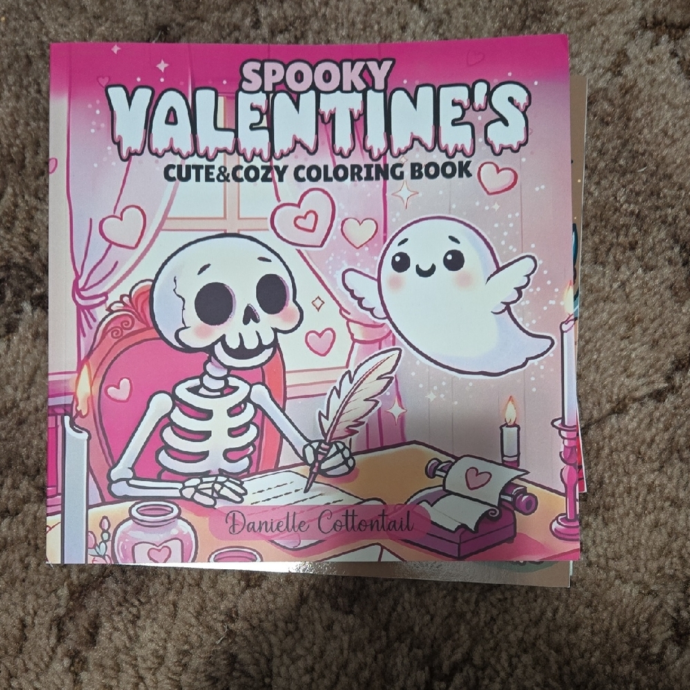 Spooky Valentine's Coloring Book